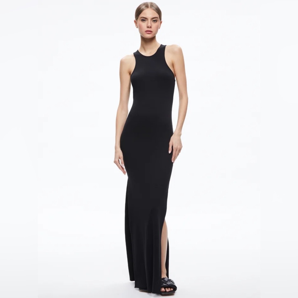 Alice + Olivia Pania Sleeveless Maxi Slit Side Dress